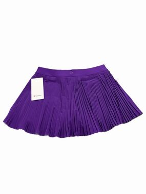 NWT Lululemon Varsity Pleated High-Rise Tennis Skirt 15” (College Purple)Size 12
